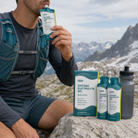 Fabricant OEM de gels énergétiques en marque blanche, gels énergétiques sportifs pour la course et l'endurance avec emballage personnalisé en sachet.