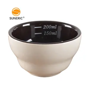 Tasse à café en céramique 200ml, outils professionnels, pour dégustation de café expresso, tasse de mesure