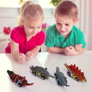 Carros de Dinosaurios para Niños, 8 Unidades, Juego Mundial de Dinosaurios, Carreras, Vehículos, Camión Monstruo, Mini Juego de Animales - Product Image 2
