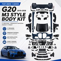Kit d'accessoires de carrosserie JC Wholesales Factory Upgrade pour BMW Série 3 G20 G28 vers M3 1:1 2019-2026 Phares avant et pare-chocs arrière