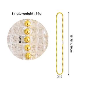 Vente chaude Carnaval Décoratif En Plastique Perle Chaîne Collier pour Nouvelle-Orléans Festival Fête Graduation Noël-Prix Usine - Product Image 6