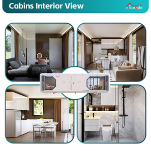 Paquete de tienda de campaña Safari de lujo: resistente tela impermeable, suelo SPC, cama King y baño en suite para Glamping Resorts - Product Image 5