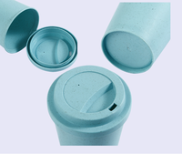 Gobelets à café réutilisables en plastique PLA de 16 oz, écologiques, style américain moderne, avec couvercles en dôme, pour les voyages, sans BPA, biodégradables, compatibles lave-vaisselle