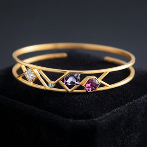 Brazalete de Plata de Ley 925 con Baño de Rodio, Joyería Moderna para Fiestas - Product Image 3