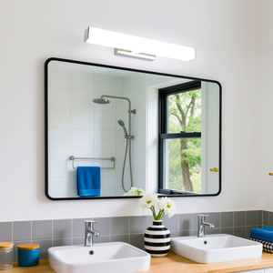 Lampe murale LED chromée noire pour hôtel, éclairage miroir IP44, éclairage mural de salle de bain pour galerie d'images, éclairage de tableaux - Product Image 1
