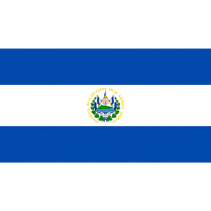 Bandera del Estado de El Salvador 335x200cm con Iluminación Decorativa - Product Image 3