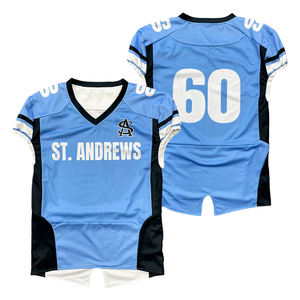 Último Diseño de Sublimación, Jersey de Fútbol Americano Reversible Personalizado, Manga Corta, Secado Rápido, Solo para Uso en Partidos - Product Image 6