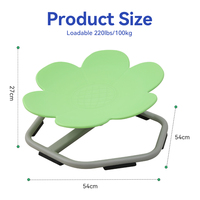Chaise rotative multifonctionnelle à fleurs sensorielles pour enfants avec autisme Chaise rotative d'entraînement à la coordination corporelle en métal durable