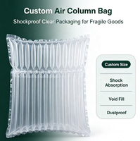 Sac de rangement réutilisable à colonnes d'air, coussin gonflable anti-pression pour l'emballage sécurisé des moniteurs et panneaux lors d'expéditions longue distance