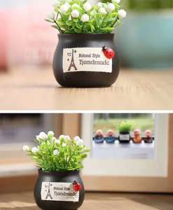 かわいいミニカー装飾アクセサリー工場卸売人工植木鉢鉢植え - Product Image 3