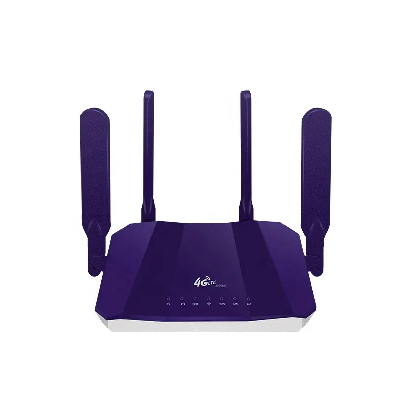 3g\4g lte wireless router 4 external antenna 4G wifi sim card router modem card access and broadband internet access