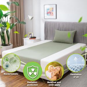 Draps de lit modernes brodés antibactériens 400TC pour la maison, l'hôtel, l'hôpital – Personnalisables pour un sommeil optimal - Product Image 1