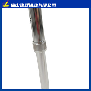 Bastón telescópico de aleación de aluminio con punta de goma ajustable en altura para personas mayores, soporte para senderismo - Product Image 4