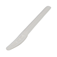 Haute Qualité Dégradable Jetable Bagasse Couteau Compostable Canne À Sucre Bagasse Fibre Couverts Canne À Sucre Pulpe Vaisselle