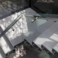 SG10 Pinos de fixation modernes en acier inoxydable pour panneaux de verre trempé, pour escaliers intérieurs et garde-corps en verre