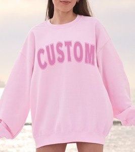 Custom Mock <b>Neck</b> Sweatshirt Women Oversized Soft Fleece Heavyweight Cotton Summer Casual Streetwear Pullover Sweatshirts - Product Image 1