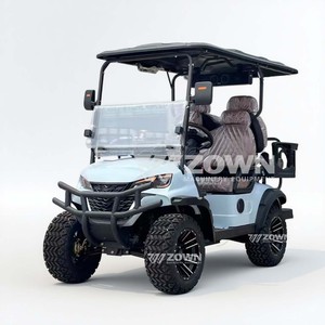 Light Blue 2 Seater Lifted Golf <b>Cart</b> Front Crash Guard <b>Foldable</b> Windshield Villa Backyard Transport - Product Image 2
