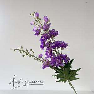 ดอกเดลฟีเนียมประดิษฐ์สีชมพู กิ่งเดี่ยว ยี่ห้อหัวเซิงไค  ดอกไม้ผ้าไหมเสมือนจริง สำหรับตกแต่งงานแต่งงาน - Product Image 3