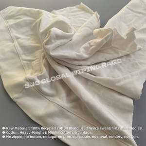 Trapos de Algodón Reciclados para Limpiar Aceite, Trapos de Felpa Blancos 100% Algodón para Limpieza - Product Image 4