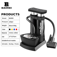 Pompe à pied manuelle BM 120 PSI, gonfleur portable en acier avec valve AV FV DV pour voiture, vélo, moto, ballons de sport, fourniture directe d'usine