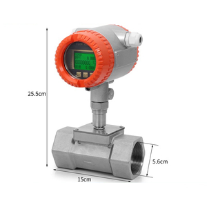 Capteur en acier inoxydable à filetage interne avec affichage numérique débitmètre de courant magnétique à affichage tête - Product Image 6