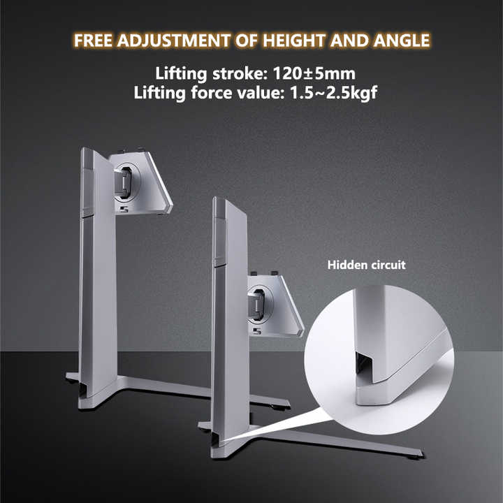 PC Screen Metal Adjustable Tv Stand Riser Computer Desk Monitor Holder ...