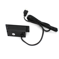 Multiprise encastrable de bureau avec charge rapide USB-C 20W PD et cordon d'extension de 2 m pour table de conférence, prise dissimulée