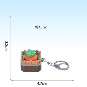 Juguete de botón impreso en 3D, mini colgante de verdura, botón para bolso, colgante antiestrés - Product Image 3