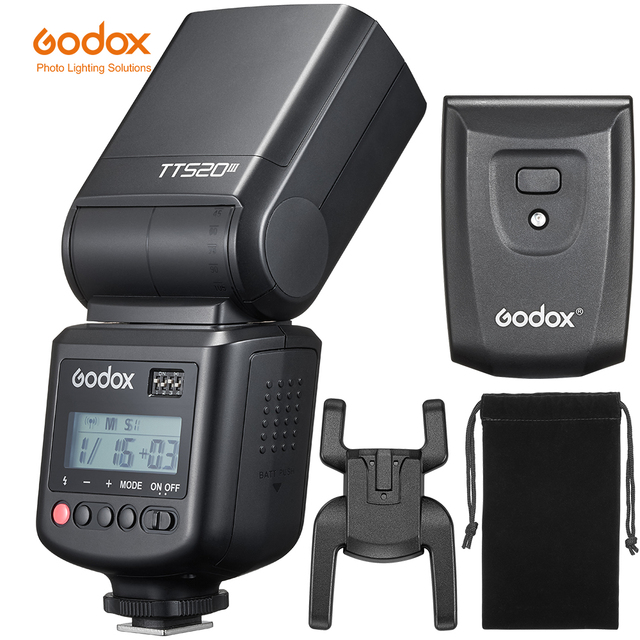 Godox TT520III THINKLITE Universal Camera Flash Speedlite Wireless for Canon Nikon Pentax Olympus DSLR Cameras for Canon EOS 90D