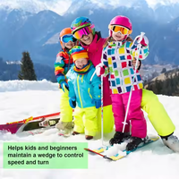 Connecteur de pointe de ski professionnel pour enfants Sangle de randonnée pour débutants Launch Pad et aide pédagogique par Edgie Wedgies