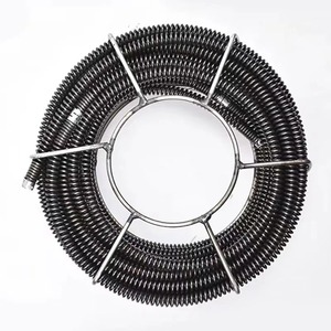 Déboucheur professionnel à ressort pour tuyaux d'égout, diamètre 16 mm, longueur 15 m, outil de nettoyage de canalisations - Product Image 4