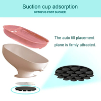 Porte-savon moderne super ventouse PS matériel salle de bain et cuisine fournitures vidange eau salle de bain porte-savon éponge conteneur