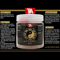 Complément alimentaire masculin à base de maca chinoise de qualité supérieure, formule dorée, pilules pour l'énergie et les performances des adultes, vente en gros par le fabricant
