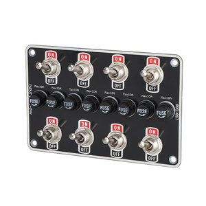 Wholesale Boat Yacht 12V Toggle <strong>Switch</strong> <strong>Panel</strong> Fuse 10A IP65 ABS Interior Kits for <strong>Campervan</strong> - Product Image 1
