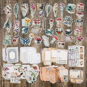 200 pièces Vintage Journal autocollants Scrapbook Pack accessoires Journal planificateurs bricolage papier artisanat Kits cahier Collage <span class=keywords><strong>Album</strong></span> - Product Image 5
