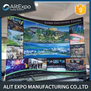 Chất lượng cao căng thẳng vải hiển thị ráp Backdrop hiển thị hành động hiển thị nhanh chóng Pop Up đứng - Product Image 5