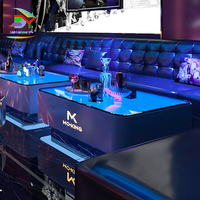 Mobilier de bar lumineux à lueur KTV spécial table de luxe avec lumière LED pour terrasse prix spécial LED mobilier de table