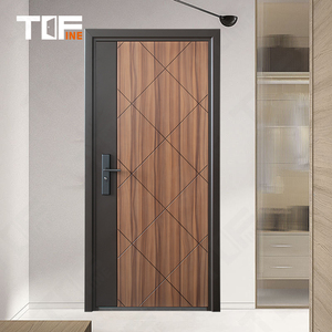 Nouveau produit porte en acier inoxydable conception entrée principale sécurité résidentielle avant porte de sécurité en acier avec cadre entrée Villa porte de maison - Product Image 1