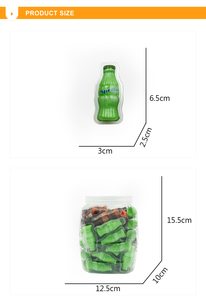 Custom Good Taste <span class=keywords><strong>mini</strong></span> bebida forma de botella masticar Caramelo Suave FIESTA DE Halloween Popular 3D <span class=keywords><strong>dulces</strong></span> caramelos de goma con mermelada rellena - Product Image 4