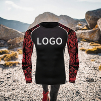Rashguards pour adultes BJJ Grappling MMA Jiu Jitsu à séchage rapide, manches courtes, pour la gym