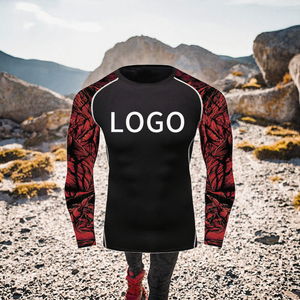 Rashguards pour adultes BJJ Grappling MMA Jiu Jitsu à séchage rapide, manches courtes, pour la gym - Product Image 3
