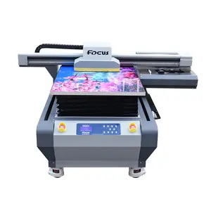 Focus inc工业uv打印机60 * 90厘米型号用于打印瓶金属和塑料材料打印机