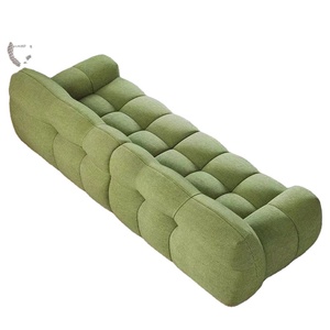 Ensemble de canapés sectionnels en velours d'<span class=keywords><strong>agneau</strong></span> haut de gamme français bon marché best-seller canapés de salon de luxe légers fabriqués par Lamb Velvet - Product Image 4
