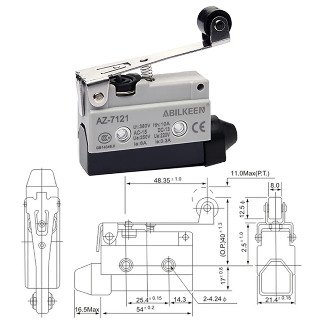 AZ-7121 AC 380V 4A momentary điều chỉnh con lăn LEV