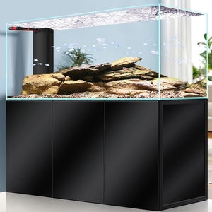 אקווריום דגי זהב בסגנון קריק, זכוכית שקופה במיוחד, גלישה צידית, סינון תחתון ועיצוב אקווריום - Product Image 4