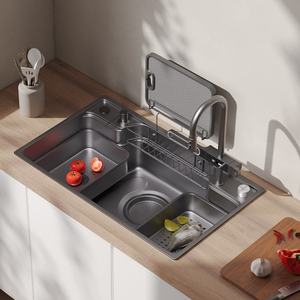 Évier de cuisine en acier inoxydable 304 à cuve unique épaissie de 4 mm pour usage domestique – Grande taille, à poser sous plan – Offre spéciale - Product Image 1