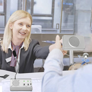 ウィンドウスピーカーシステムデュアルウェイウィンドウマイクインターホンスピーカーインターホンシステムバンク机器ビジネス/オフィス/学校用 - Product Image 5