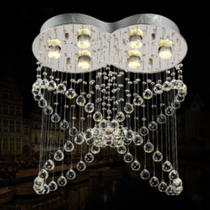 K9 candelabro de cristal moderno de montaje al ras de techo LED luz lámpara colgante lámpara para comedor habitación cuarto de baño dormitorio sala de estar - Product Image 4