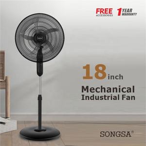 Ventilador de Pie de 18 Pulgadas con Enfriamiento por Aire, Duradero, Garantía Completa, 4 Velocidades, Oscilación, Venta al Por Mayor de Fábrica - Product Image 1