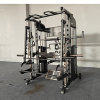 Équipement de fitness multifonctionnel pour la musculation, machine Smith à double poulie réglable et entraîneur croisé par câble
